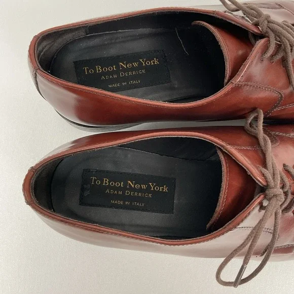 To Boot New York Men's Brown Leather Oxford Shoes10.5